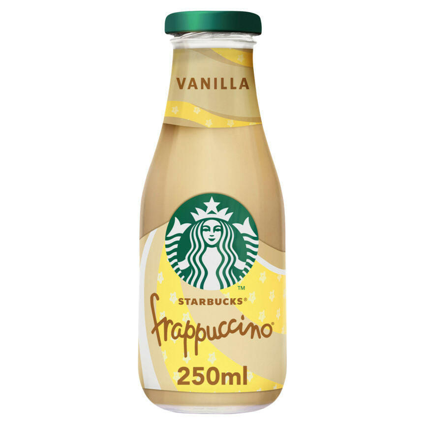 Starbucks Frappuccino Vanilla Flavoured Milk Iced Coffee 250ml GOODS ASDA