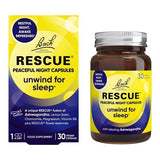 Bach RESCUE Peaceful Night Capsules-30 Vegan Capsules - McGrocer
