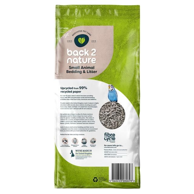 Back 2 Nature Small Animal Paper Bedding/Litter 10L - McGrocer