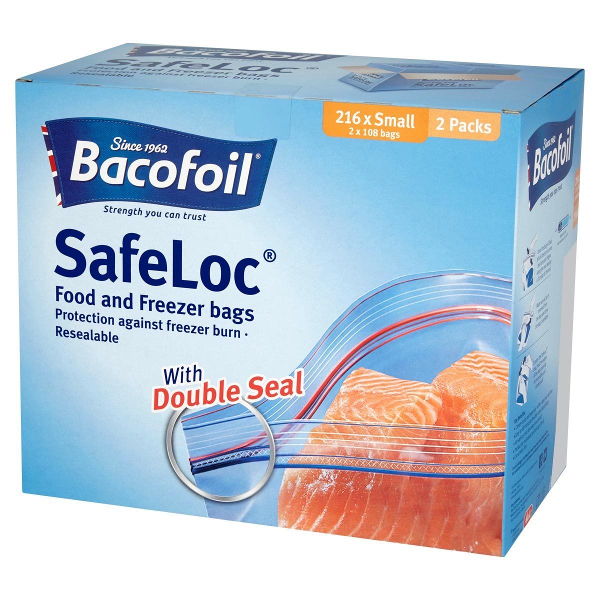 Bacofoil Safeloc® Food and Freezer Small Bags, 216 Pack - McGrocer