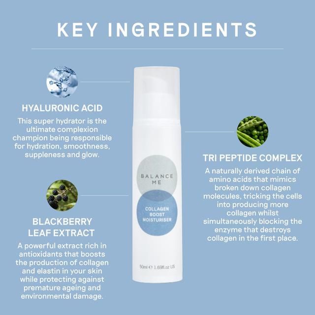 Balance Me Collagen Boost Moisturiser 50ml - McGrocer
