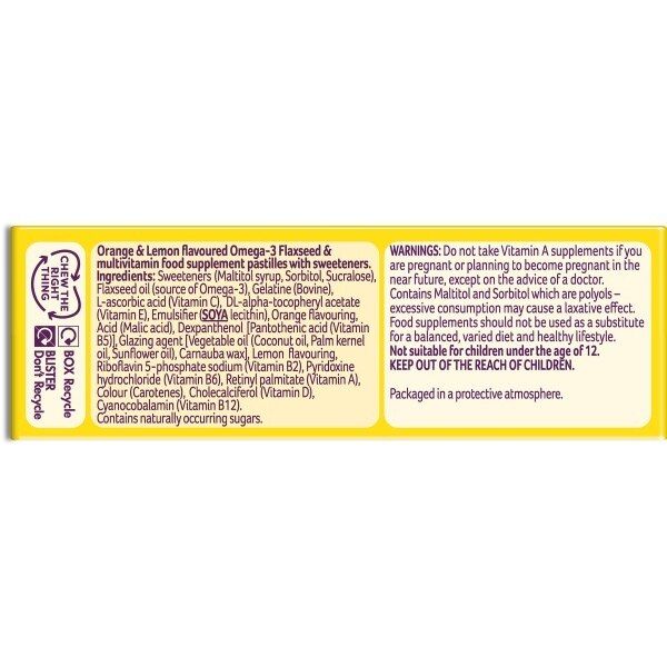 Bassetts Vitamins 12-18 Multivitamins Omega 3 Pastilles 30s - McGrocer