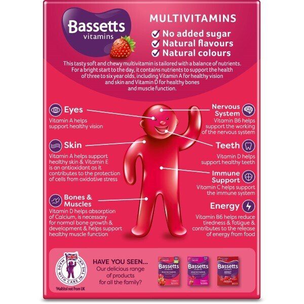 Bassetts Vitamins 3-6 Multivitamins Pastilles 30s - McGrocer