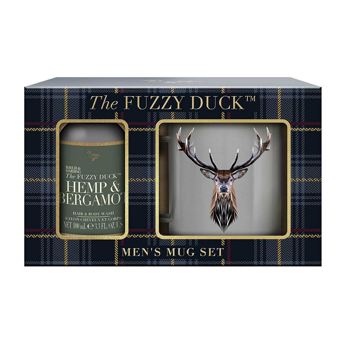 Baylis & Harding The Fuzzy Duck Men's Hemp & Bergamot Mug Gift Set - McGrocer