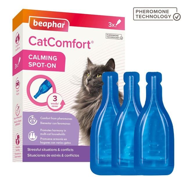 Beaphar CatComfort Calming Spot-On for Cats 3 per pack - McGrocer
