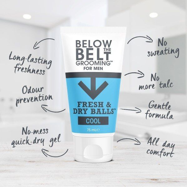 Below The Belt Grooming Fresh & Dry Balls Cool 75Ml - McGrocer
