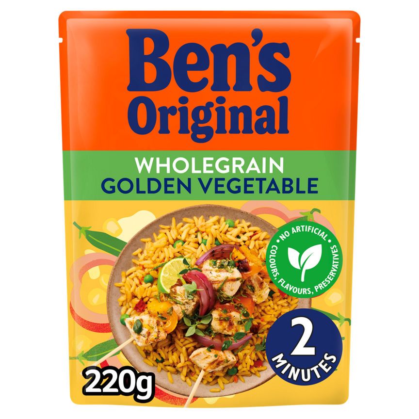 Ben's Original Wholegrain Golden Vegetable Microwave Rice - McGrocer