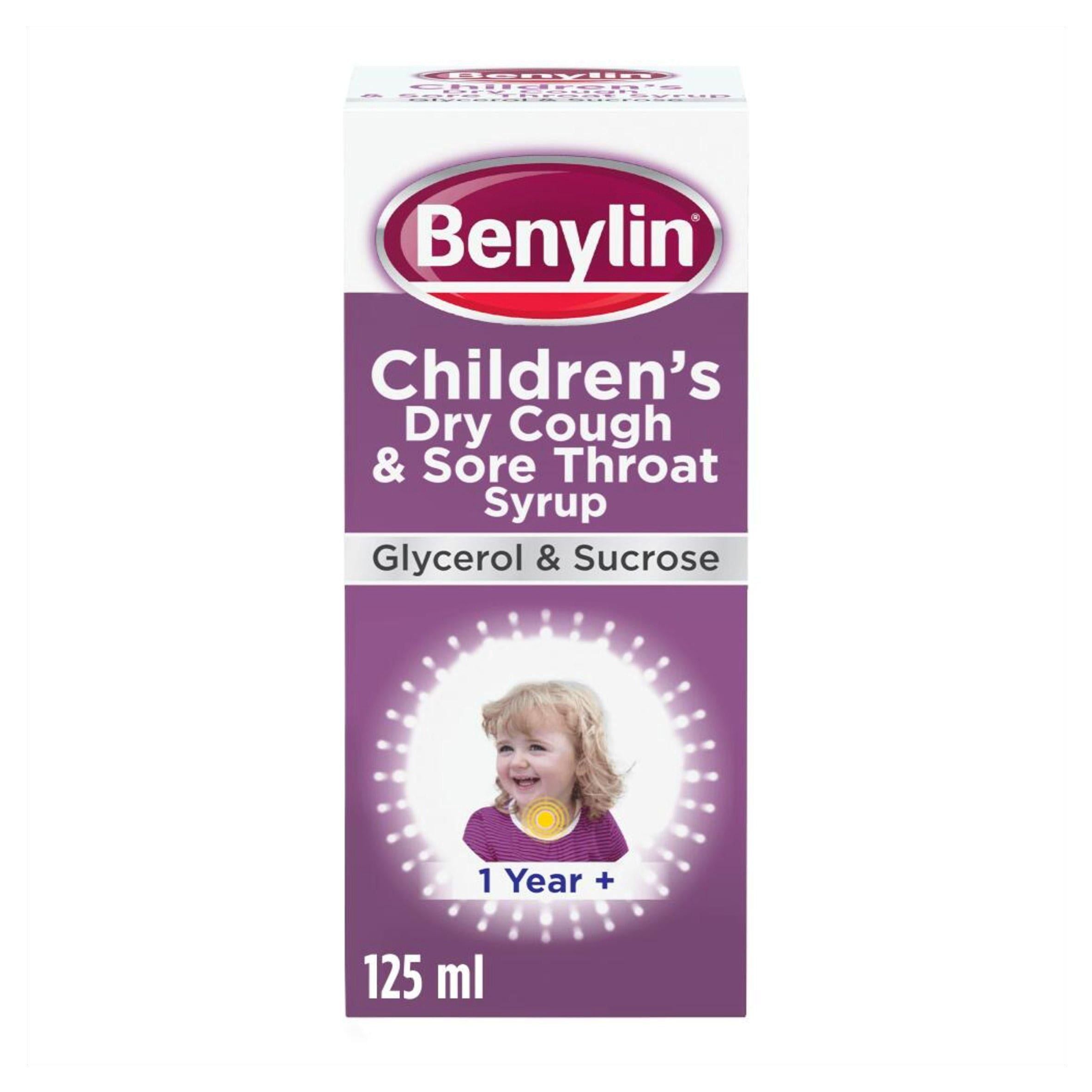 Benylin Child Cough Syrup, Blackcurrant 1+ Years 125ml - McGrocer