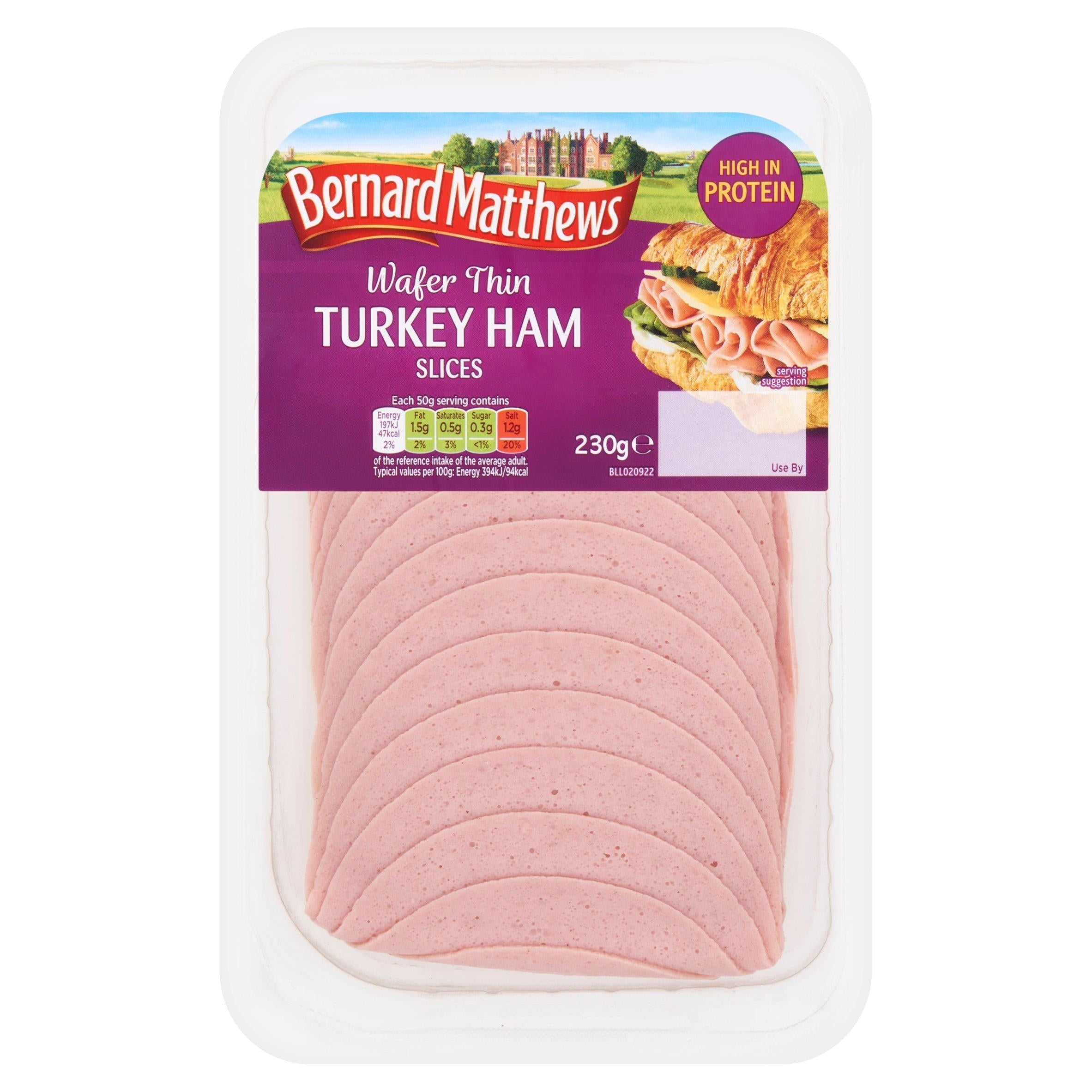 Bernard Matthews Turkey Ham Wafer Thin 230g - McGrocer