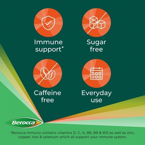 Berocca® Immuno - Energy & Immune Support 30 Tablets - McGrocer
