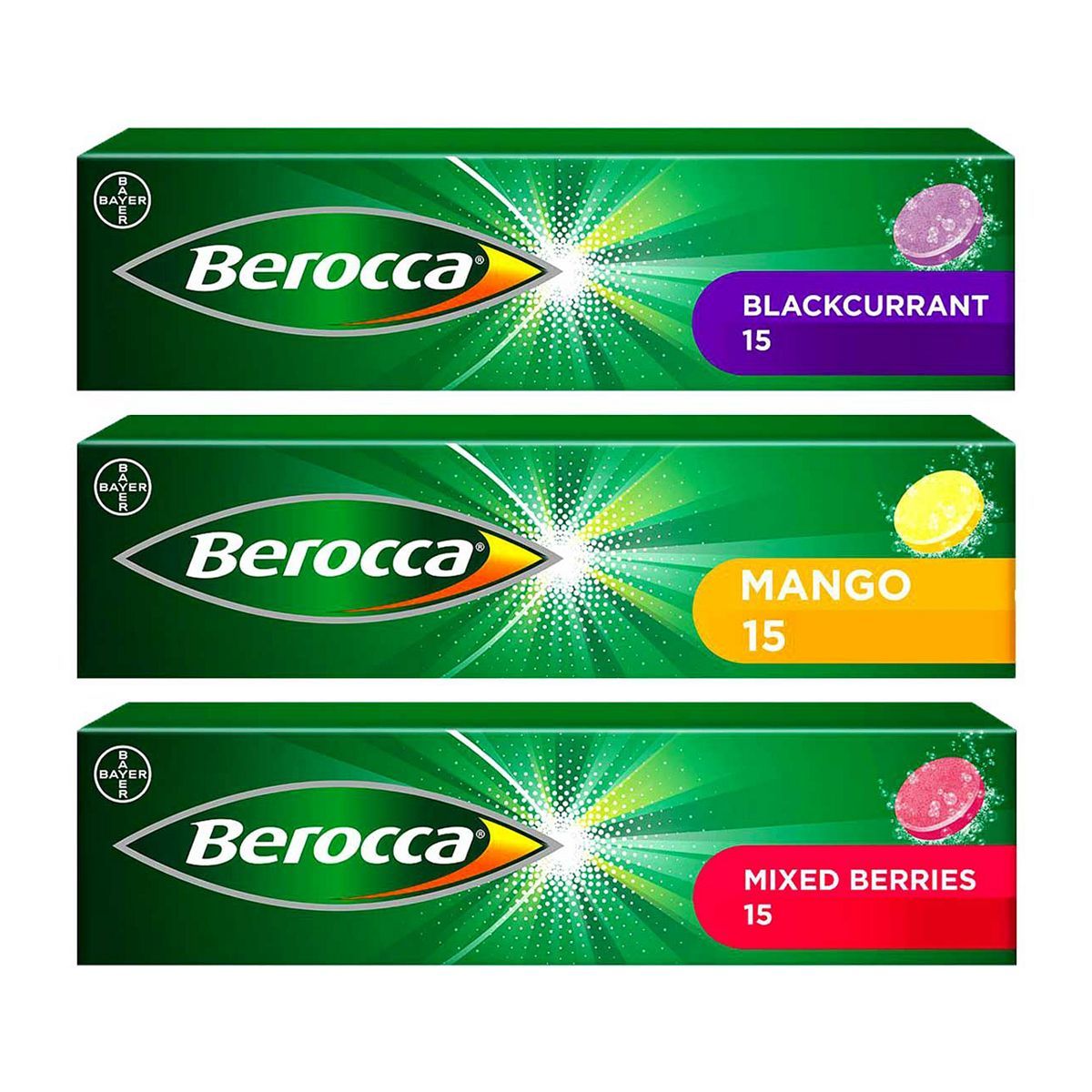 Berocca Mixed Flavours Bundle: 3 x 15 Tablets - McGrocer