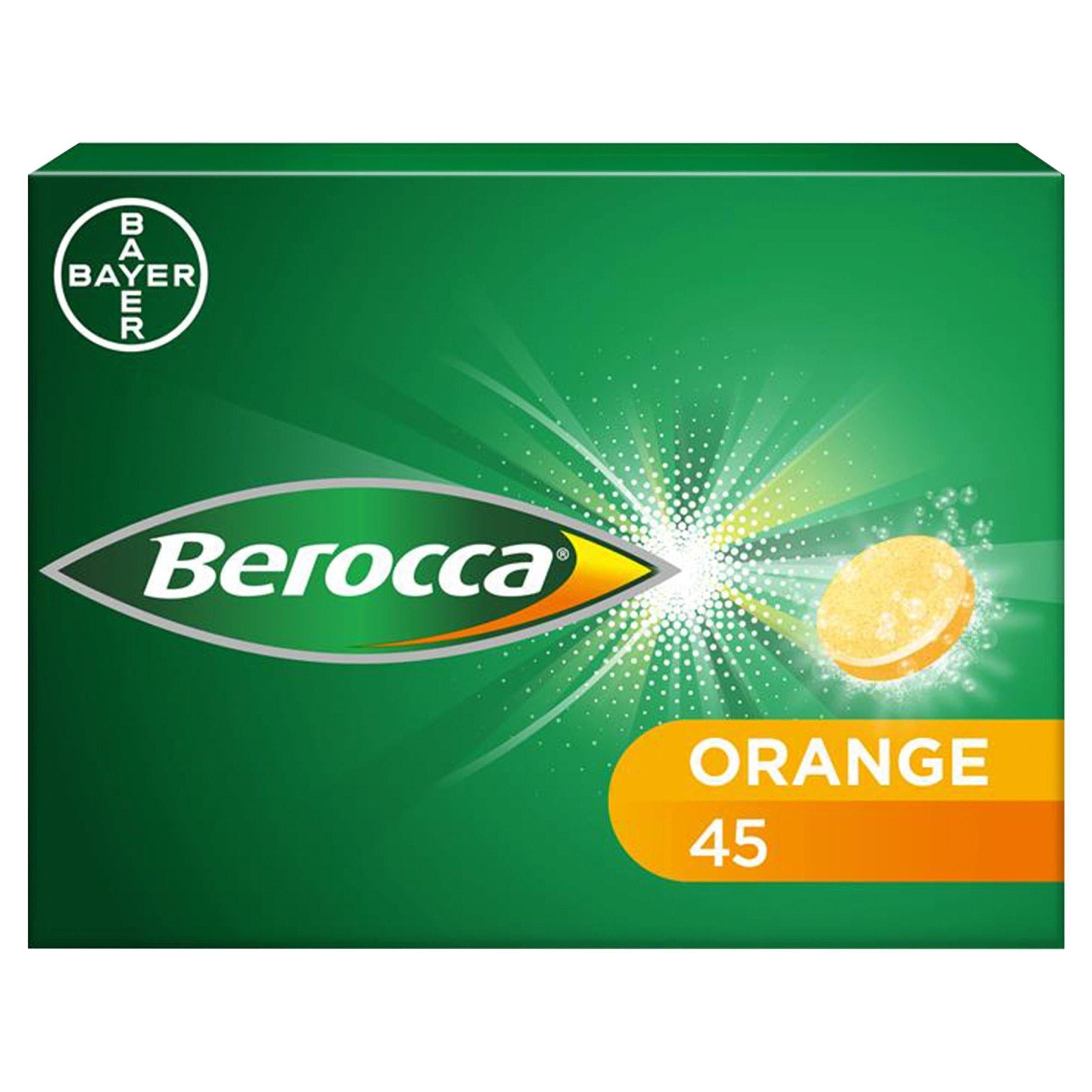 Berocca Orange Energy Effervescent Vitamin Tablets x45 - McGrocer