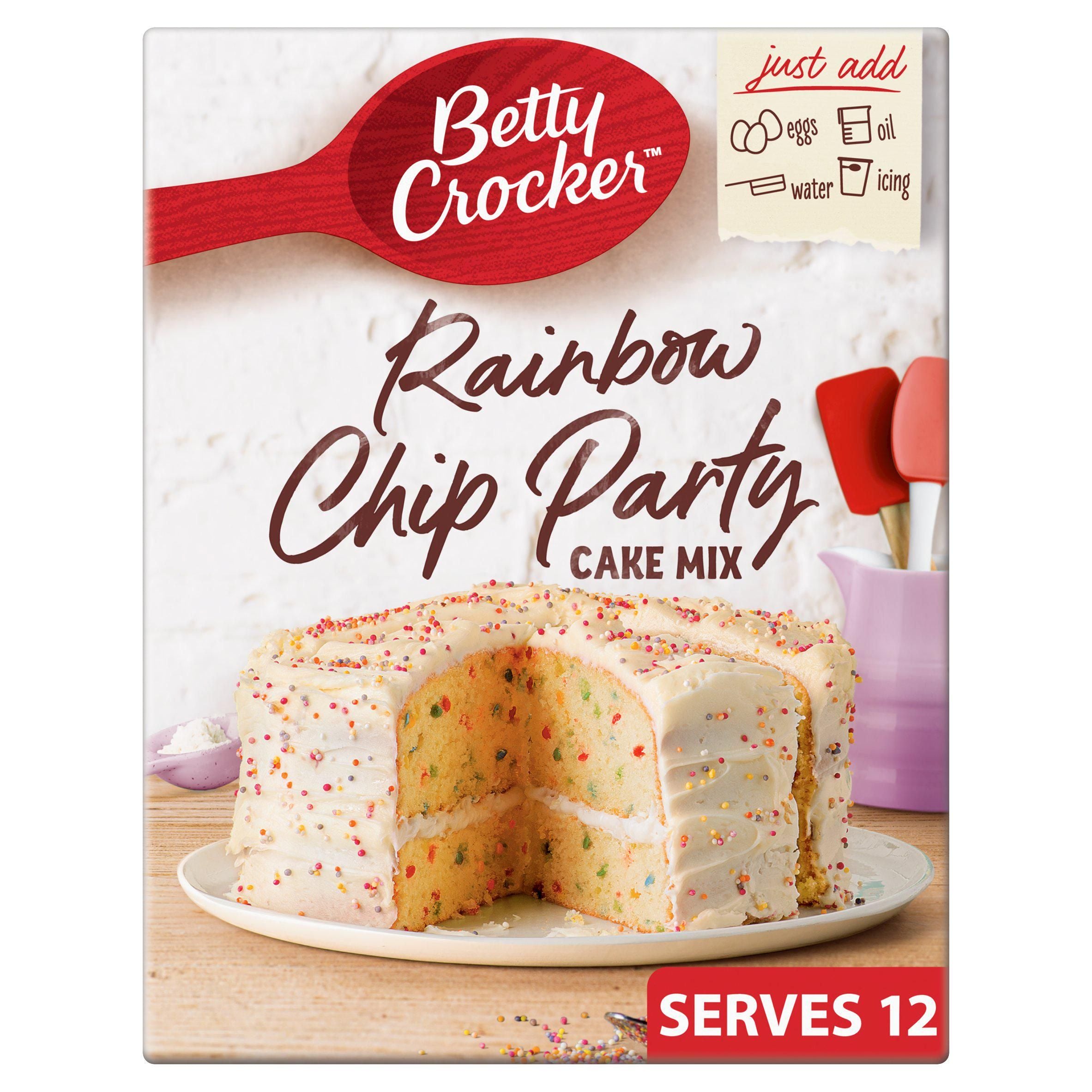 Betty Crocker Rainbow Chip Party Cake Mix 425g - McGrocer