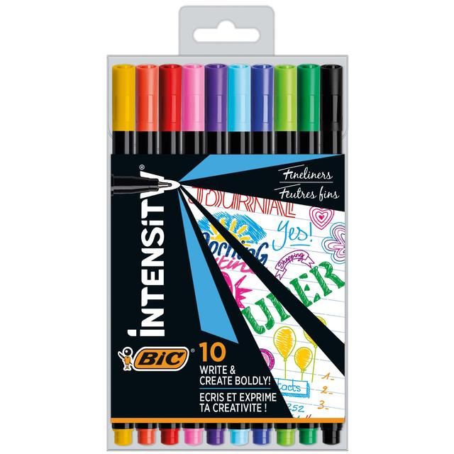 BIC Intensity Fineliners Pack of 10 - McGrocer