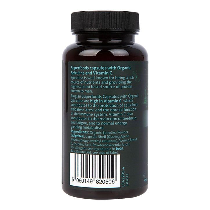 Bioglan Superfoods Organic Spirulina 60 Capsules - McGrocer