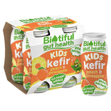 Biotiful Gut Health Kids Kefir Peach & Pineapple 4 x 100ml - McGrocer