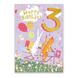 Birthday Bike Ride 3rd Birthday Card - McGrocer