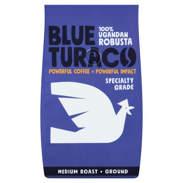 Blue Turaco Coffee Ground 100% Specialty Ugandan Robusta 227g - McGrocer