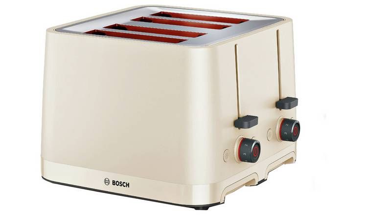 Bosch TAT3M147GB MyMoment Infuse 4 Slice Toaster - Cream - McGrocer