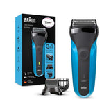 Braun Series 3 Shave and Style Electric Shaver, Wet & Dry Razor for Men - Black/Blue 310BT