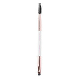 Brushworks White & Gold Brow Duo Brush
