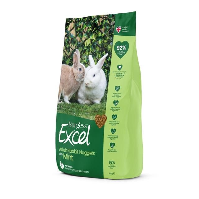 Burgess Excel Rabbit Adult Food with Mint 10kg