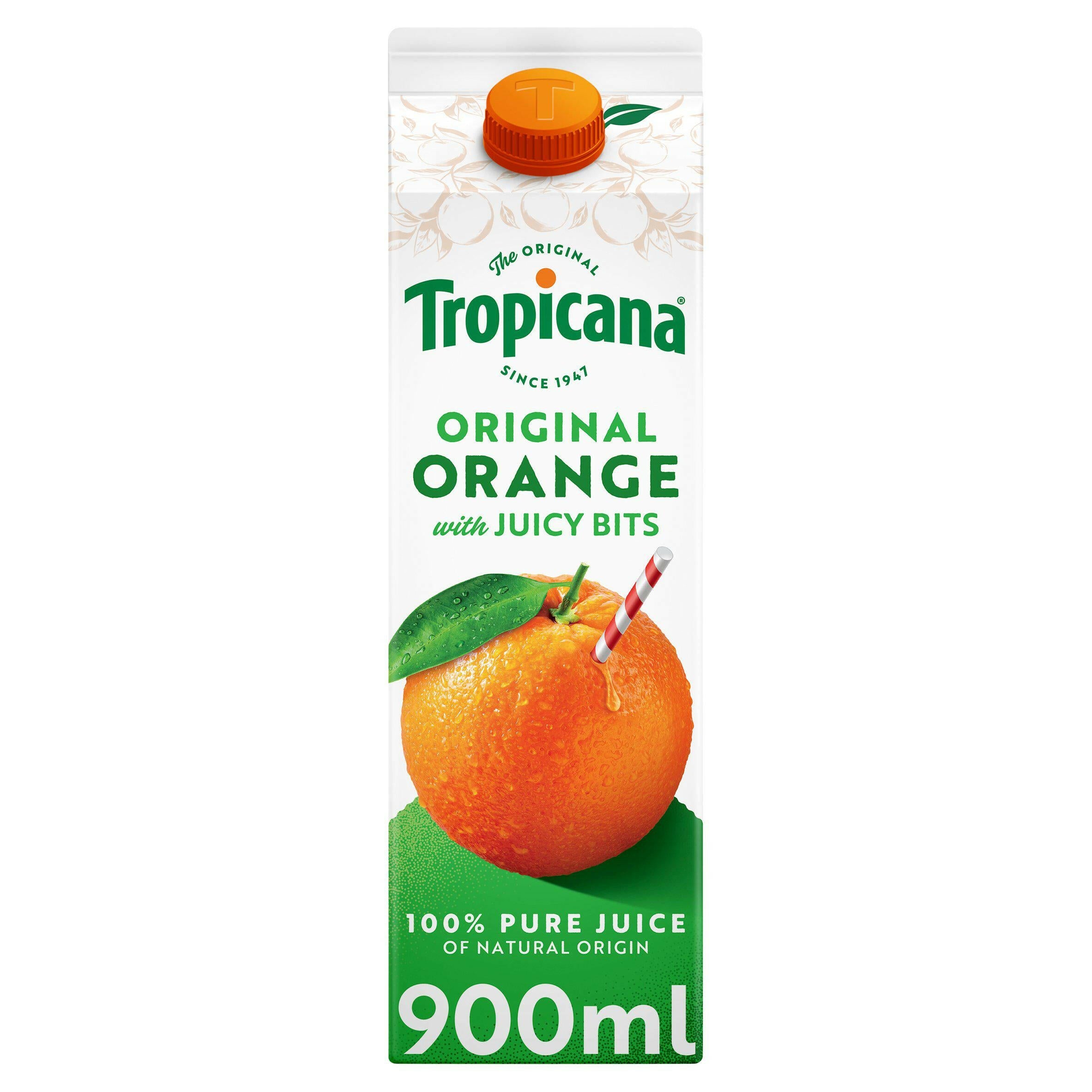 Tropicana Original Orange Fruit Juice with Bits 900ml All chilled juice Sainsburys