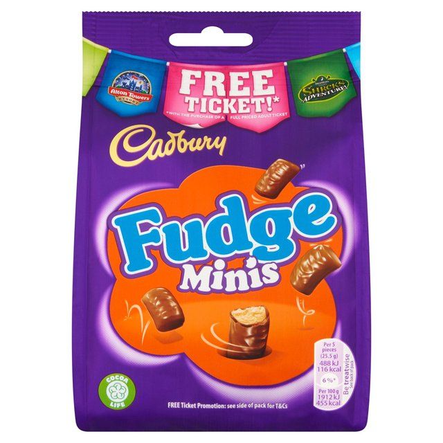 Cadbury Fudge Minis Chocolate Bag 120g