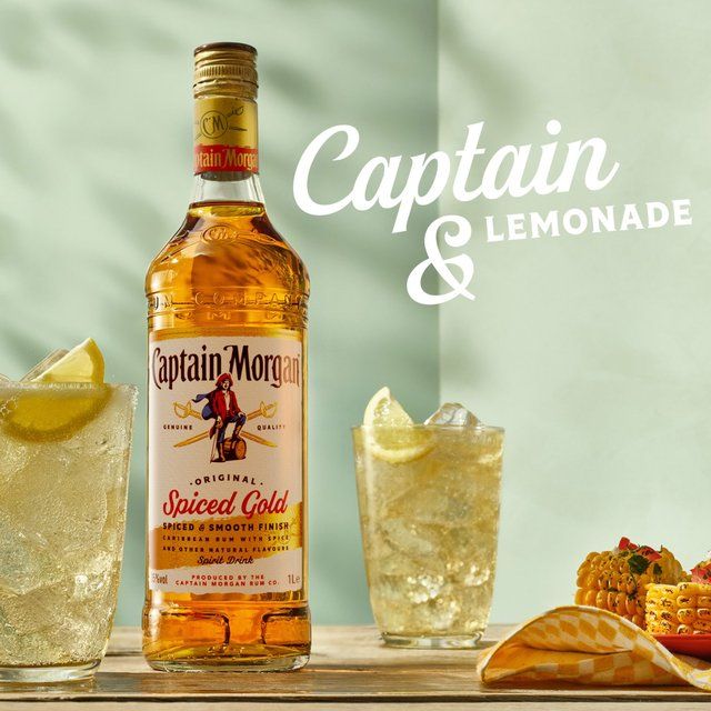 Captain Morgan Original Spiced Gold Rum Based Spirit Drink 1L