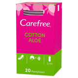 Carefree Breathable Pantyliners with Aloe Single Wrapped 20 per pack
