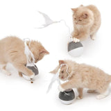 Catit Pixi Spinner Electronic Cat Toy White & Grey