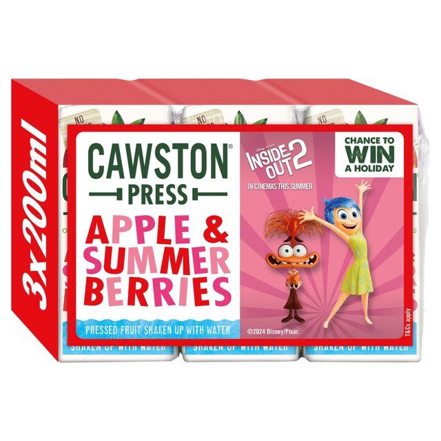 Cawston Press Apple & Summer Berries Juice 3 x 200ml