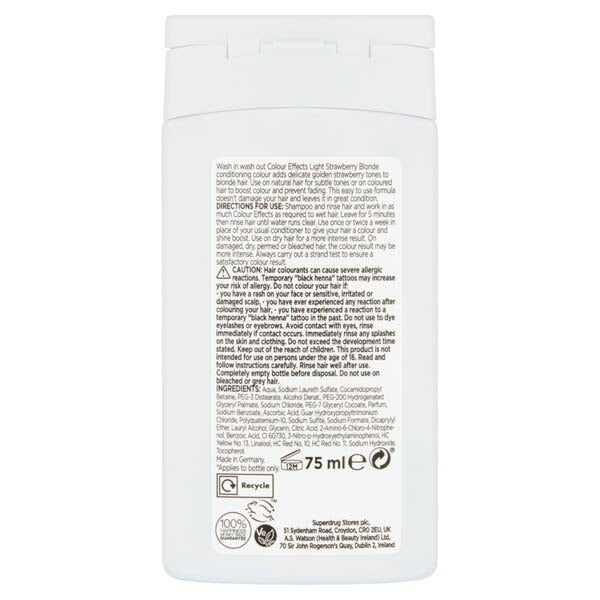 Superdrug Colour Effects Strawberry Blonde 9.37 75ml GOODS Superdrug