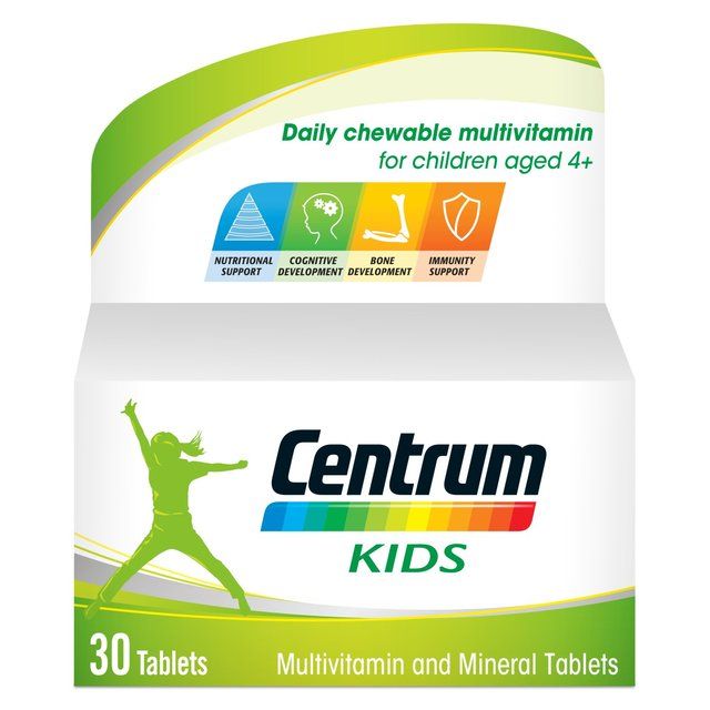 Centrum Kids Multivitamins with Vitamins D C & Zinc Tablets 30 per pack