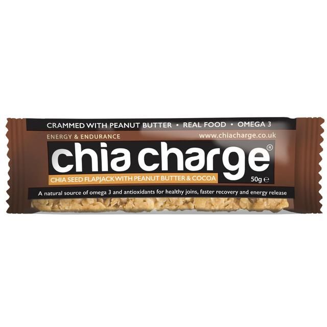 Chia Charge Peanut Butter & Cocoa Chia Seed Flapjack 50g