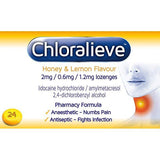 Chloralieve Honey & Lemon Lozenge - 24 Pack