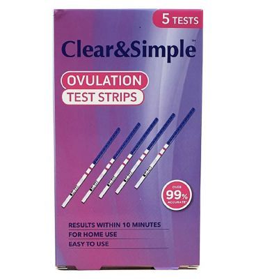 Clear & Simple Ovulation Test Strips - 5 Tests