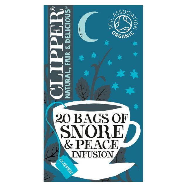 Clipper Snore & Peace Organic Chamomile Lemon Balm & Lavender Tea Bags 20 per pack