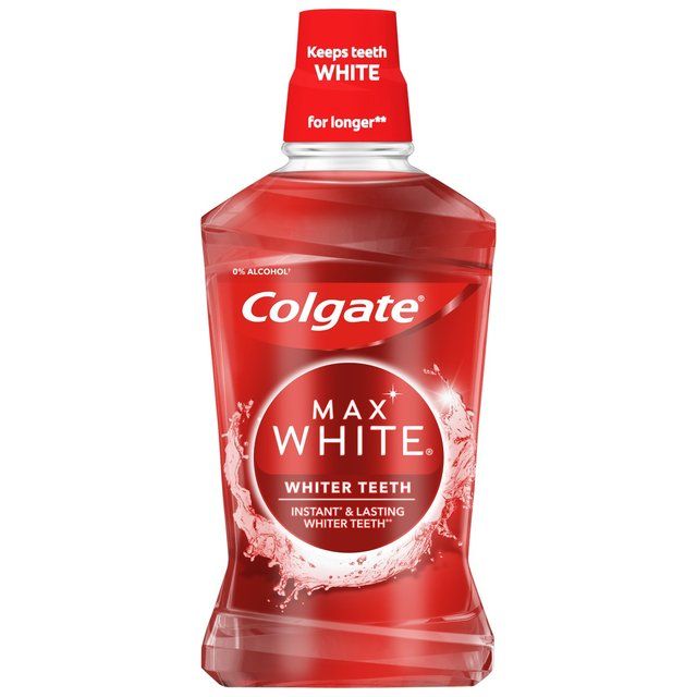 Colgate Max White Expert Whitening Mouthwash Alcohol Free 500ml 500ml