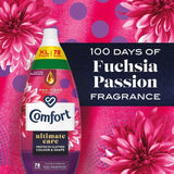 Comfort Ultimate Care Fuchsia Passion Fabric Conditioner 78 Wash 1.178L