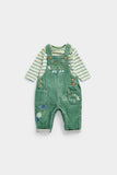 Cord Dungarees and Bodysuit Set