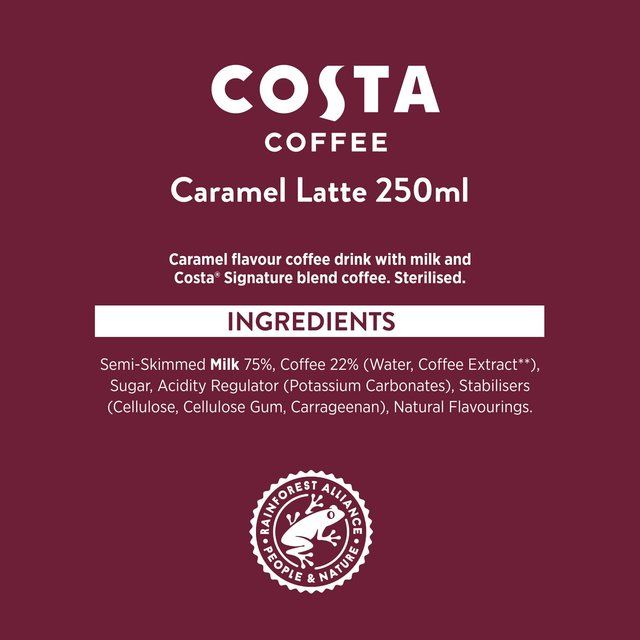 Costa Coffee Caramel Latte 250ml