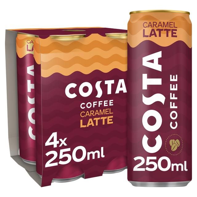 Costa Coffee Caramel Latte Iced Coffee 4 x 250ml