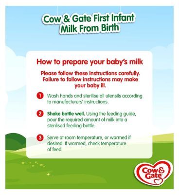 Cow & Gate First Infant Milk Starter Pack from Birth 6 x 70ml