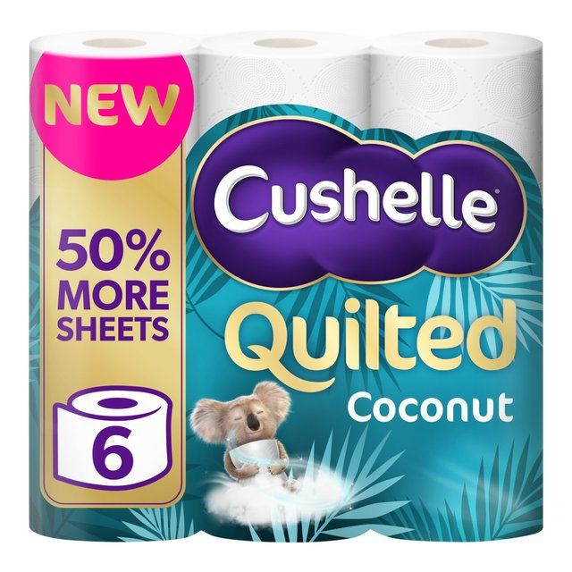 Cushelle Ultra Quilted Coconut Toilet Roll 6 per pack