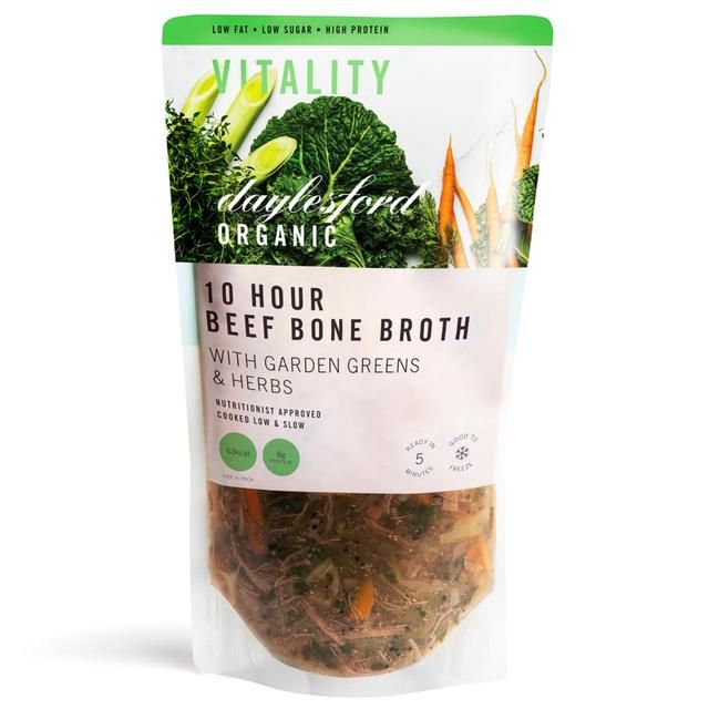 Daylesford Organic 10 Hour Beef Bone Broth with Garden Greens and Herbs 500ml