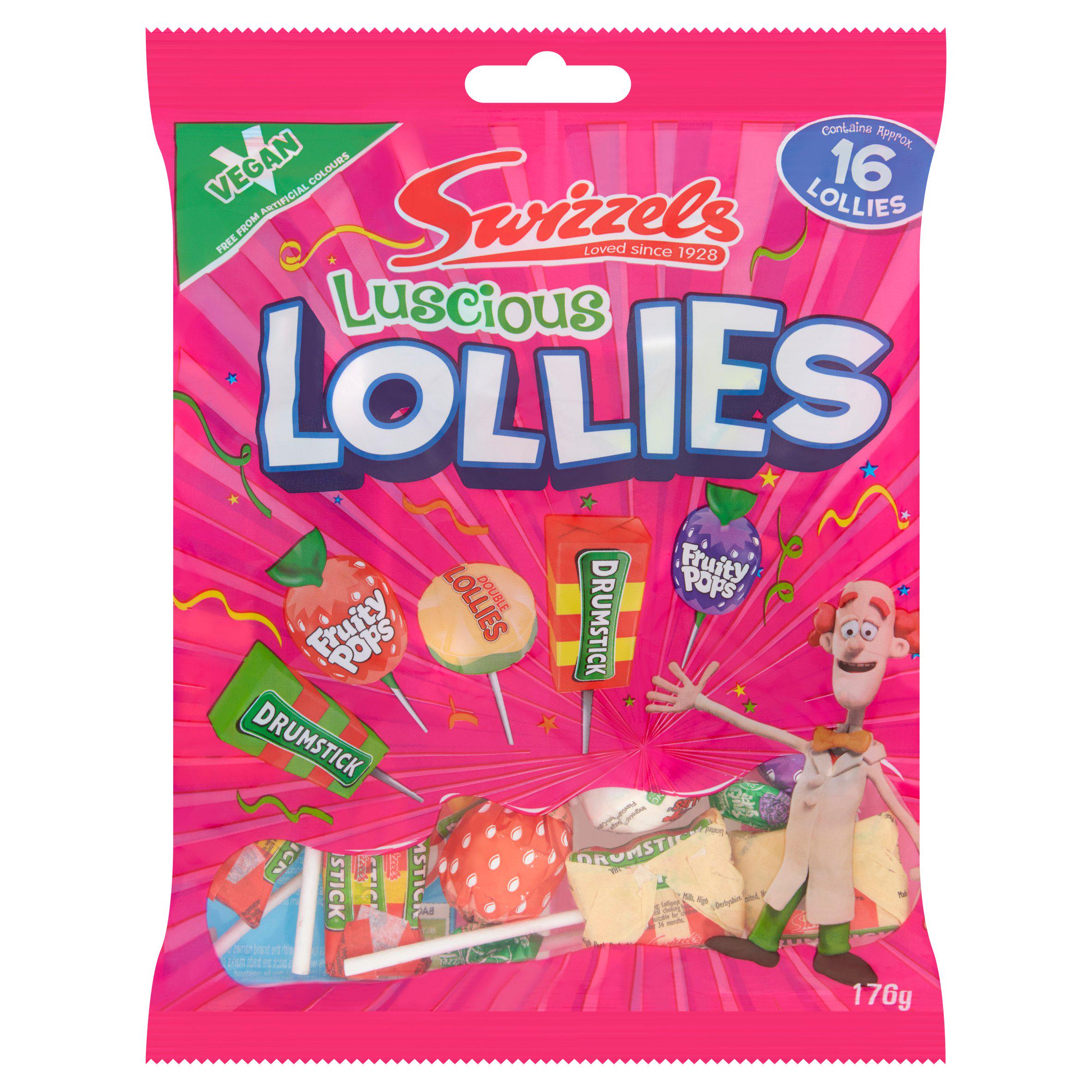 Swizzels Luscious Lollies 176g sweets Sainsburys