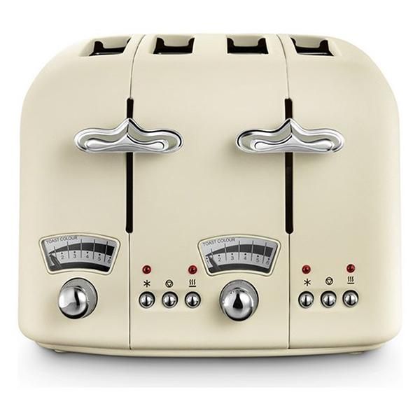 De'Longhi Argento Flora 4 Slice Toaster Jasmine Beige