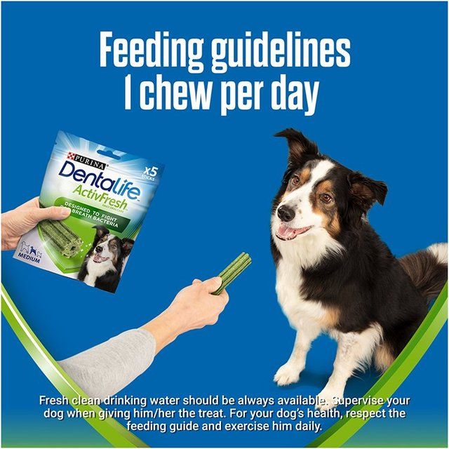 Dentalife ActivFresh Medium Dental Chicken Dog Chews 115g