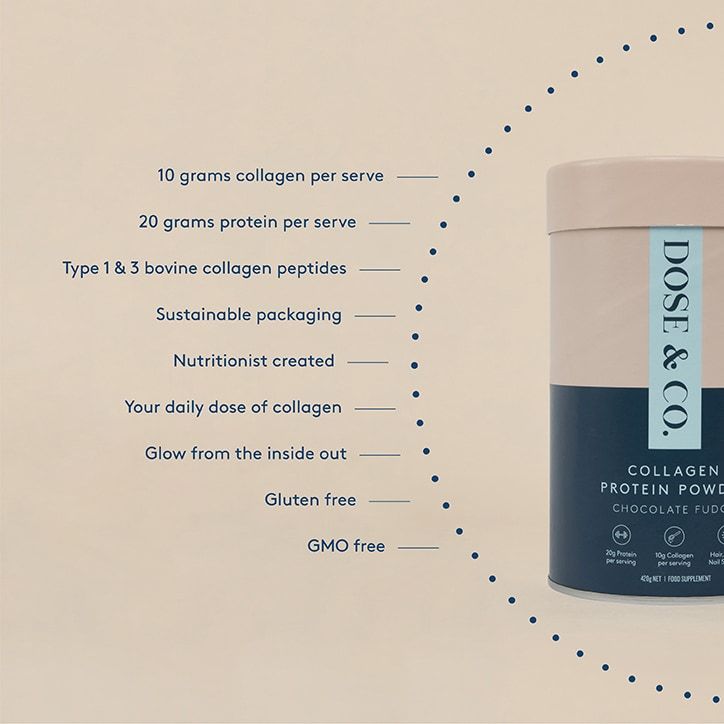 Dose & Co Collagen Protein Powder Chocolate 420g